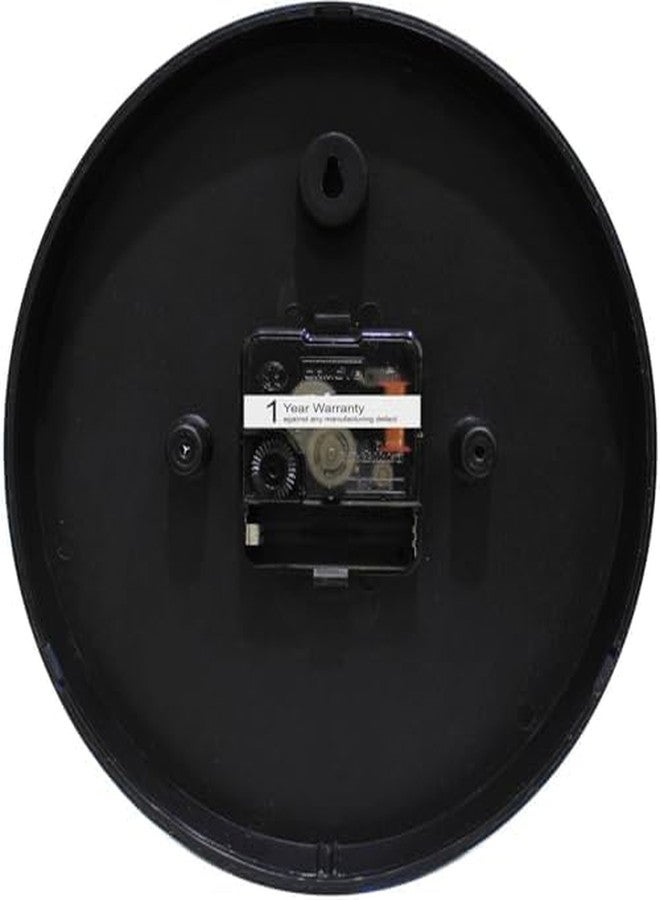 Bosco Modern Non Ticking Silent,Rustic Wooden Face with Black Frame, 20 CM Table Cum Wall Clock for Home, Living Room, Bed Room, Office and Kitchen- BWC-1201 - Image 4